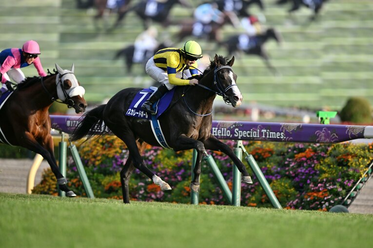 マスカレードボールが1着でゴール板を駆け抜けた　©Keiji Ishikawa