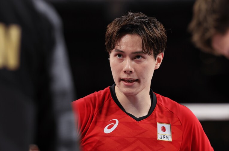 2025年度の日本代表登録メンバーに選出された高橋藍（23歳/サントリーサンバーズ大阪） ／ photograph by Kaoru Watanabe/JMPA