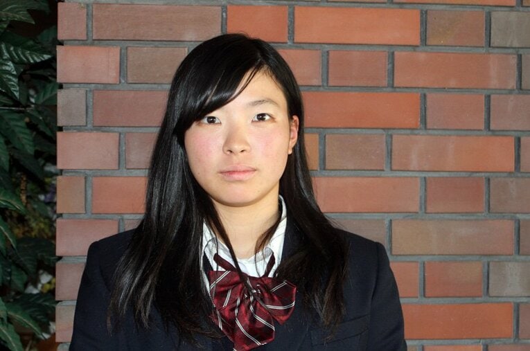 渋野日向子／作陽高校時代 ／ photograph by Sanyo Shinbun/Kyodo News