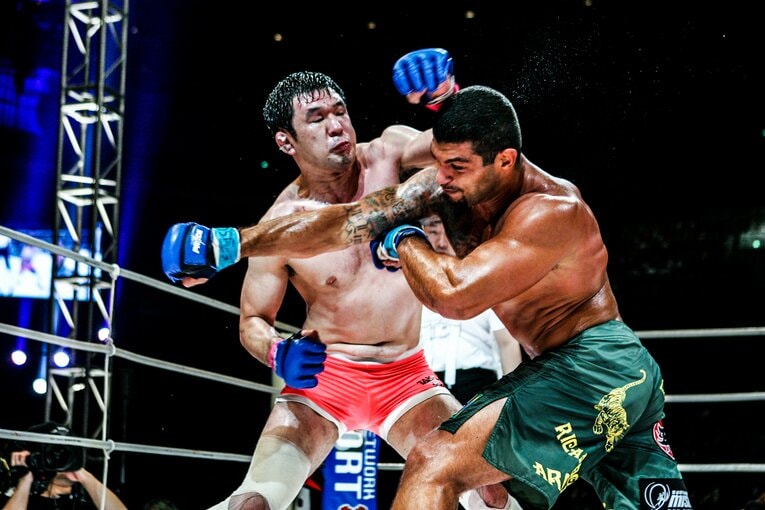 2005年6月、ふたたび開催されたPRIDEミドル級グランプリ2回戦で強豪ヒカルド・アローナと対戦