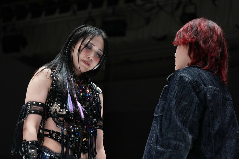 上谷沙弥はこんな表情も見せた　©Essei Hara