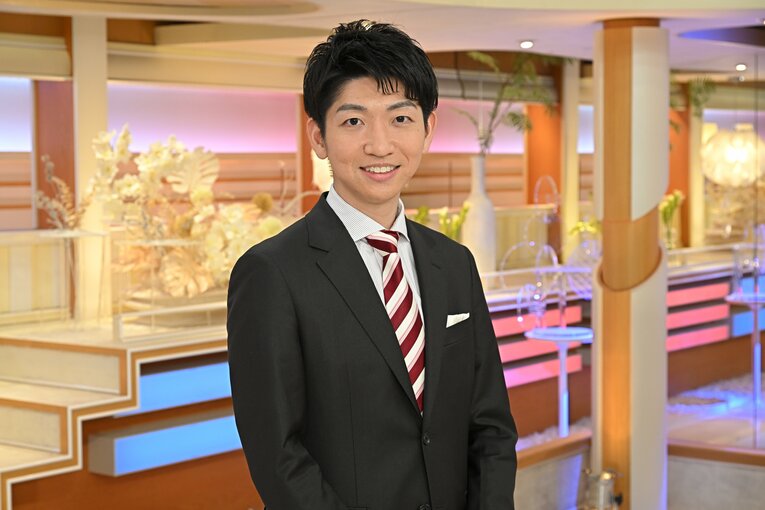 「news23」の喜入友浩アナ　※TBS提供