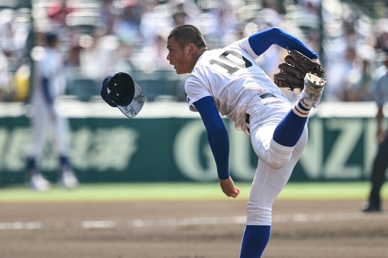 高知中央戦で好投するなど、福田は今大会で実力を見せた　©Nanae Suzuki