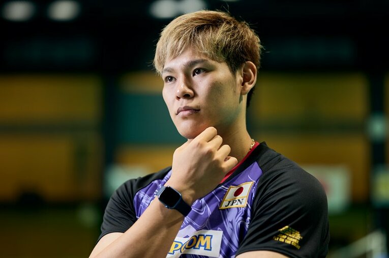 アジア選手権に向けた8月の代表合宿中にインタビューに応じた西田有志。苦しい思いを抱えたまま戦っていたネーションズリーグの時間を振り返った ／ photograph by Yuki Suenaga