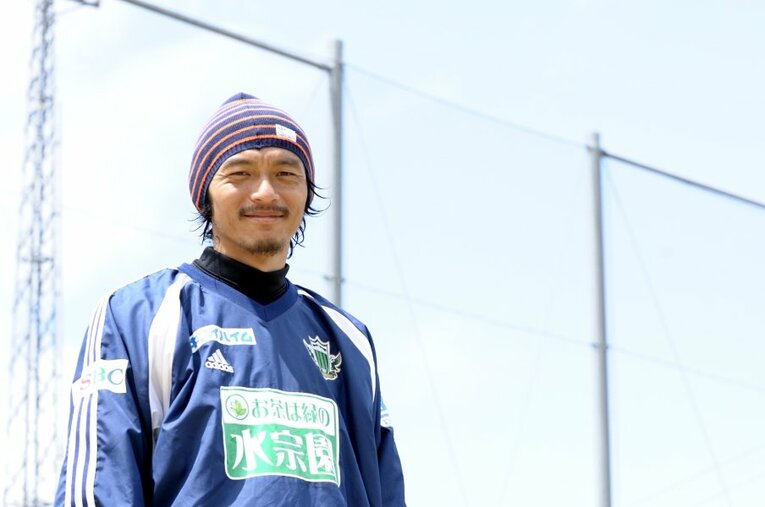 2011年、練習中に急性心筋梗塞で倒れ、帰らぬ人となった松田直樹。あれから10年の月日が経った（2011年撮影） ／ photograph by Takuya Sugiyama