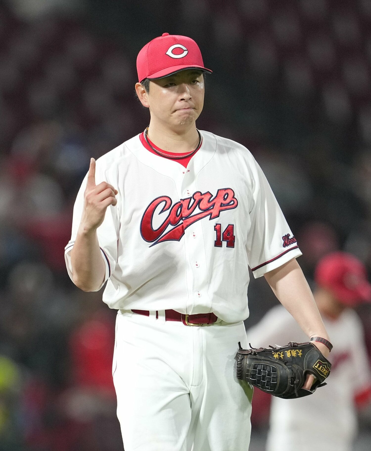 4月16日の中日戦では今季最長の8回を投げ2失点の好投も負け投手となった　©︎SANKEI SHIMBUN