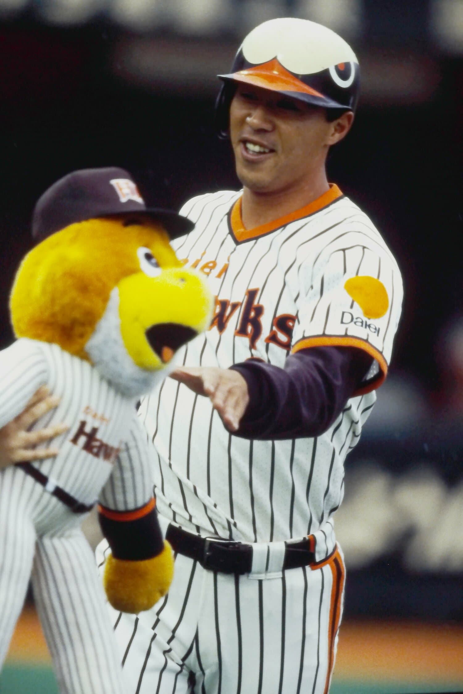 1992年、ホームランを放った佐々木。まさに選手としてのピークを迎えようとしている時期だった ©Koji Asakura