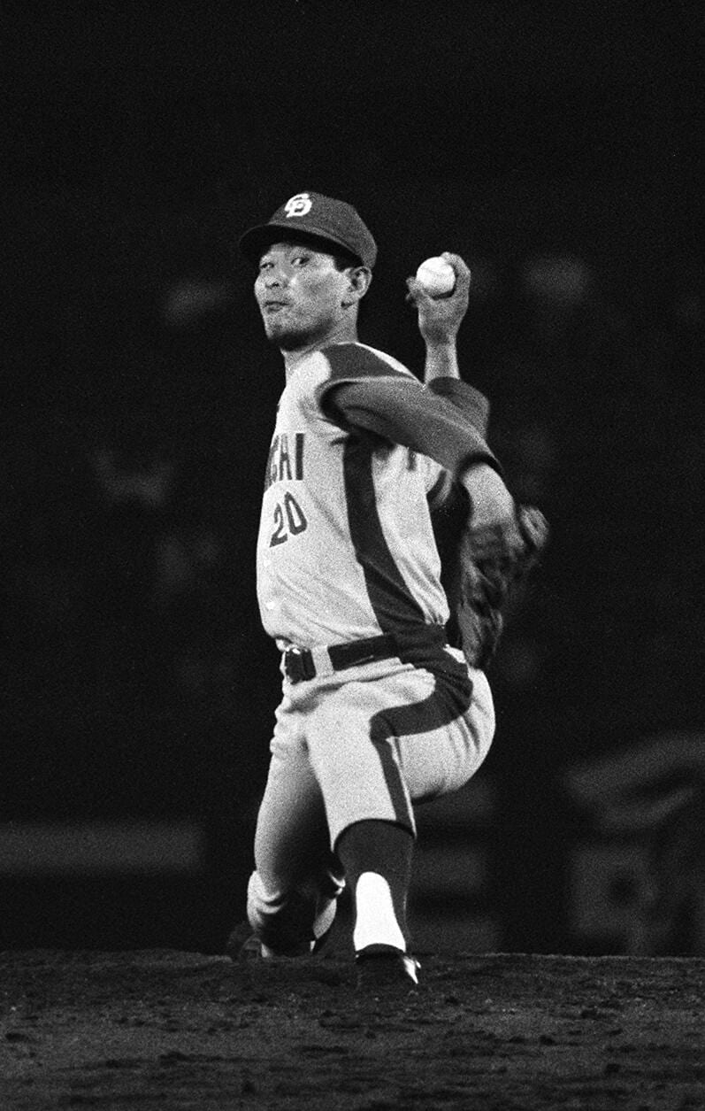 中日時代の星野 ©JIJI PRESS