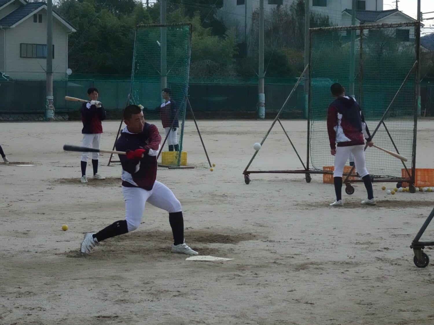 耐久高野球部の練習の様子　©Yuji Yanagawa