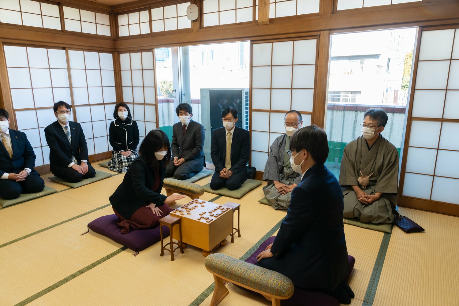 2022年の指し初め式の様子　©日本将棋連盟※代表撮影