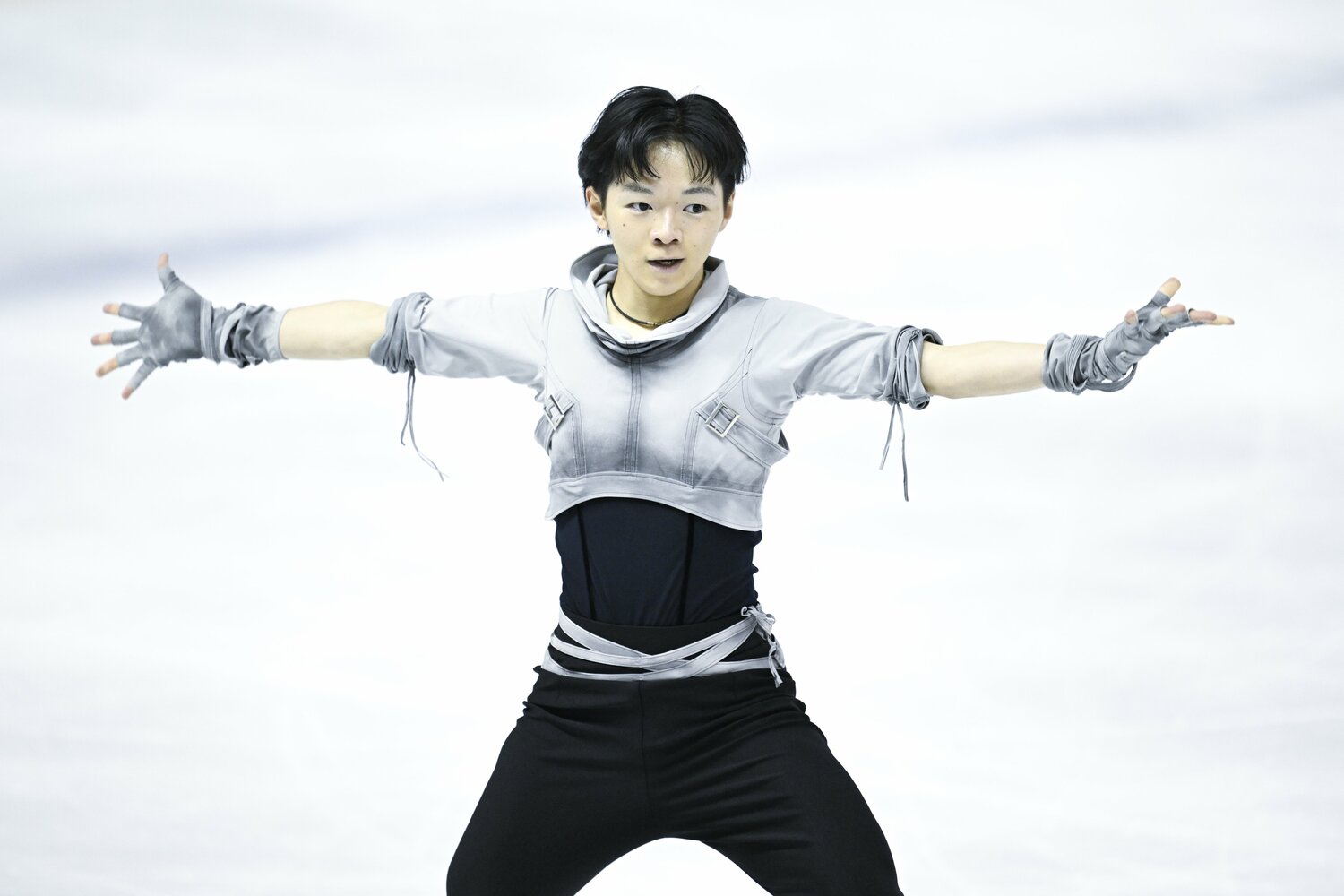 東京選手権大会ショートで首位に立った鍵山 ©︎Asami Enomoto