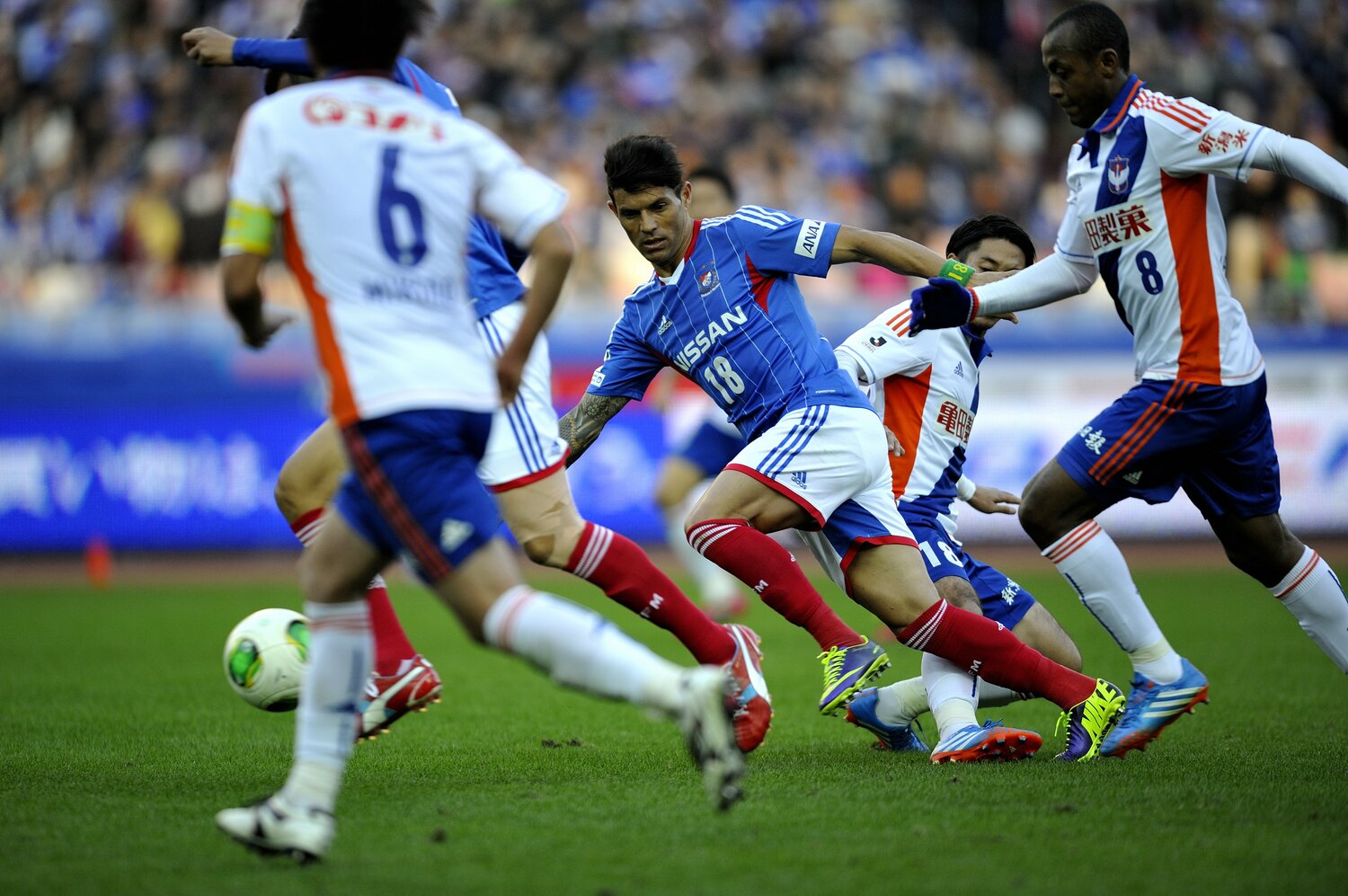 マリノス時代のマルキーニョス ©Takuya Sugiyama