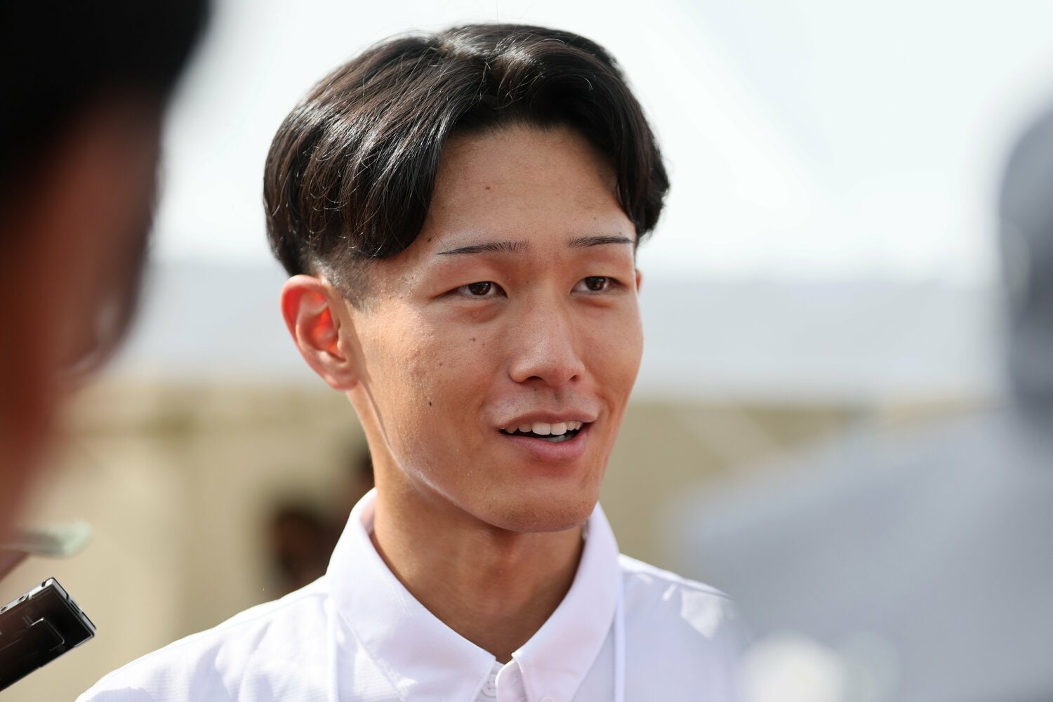 落ち着いた表情で箱根への意気込みを語った　©Shigeki Yamamoto