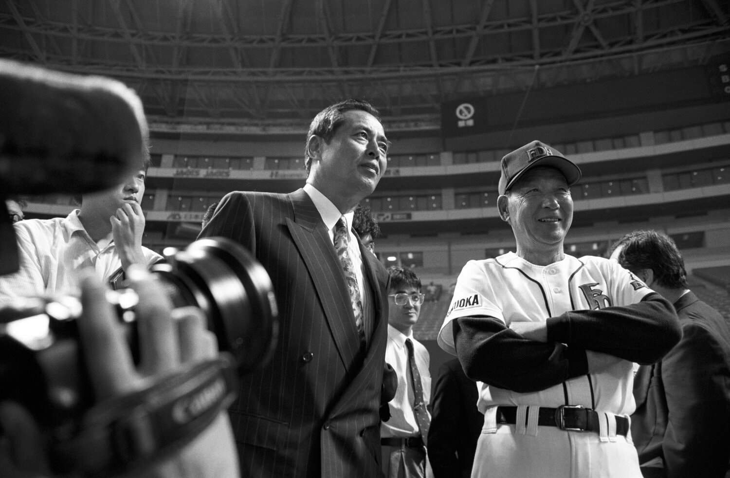 根本陸夫は1993年オフ、ダイエーホークスの代表取締役専務兼監督に就任。1994年限りで監督を退任し、王貞治を招聘した ©JIJI PRESS