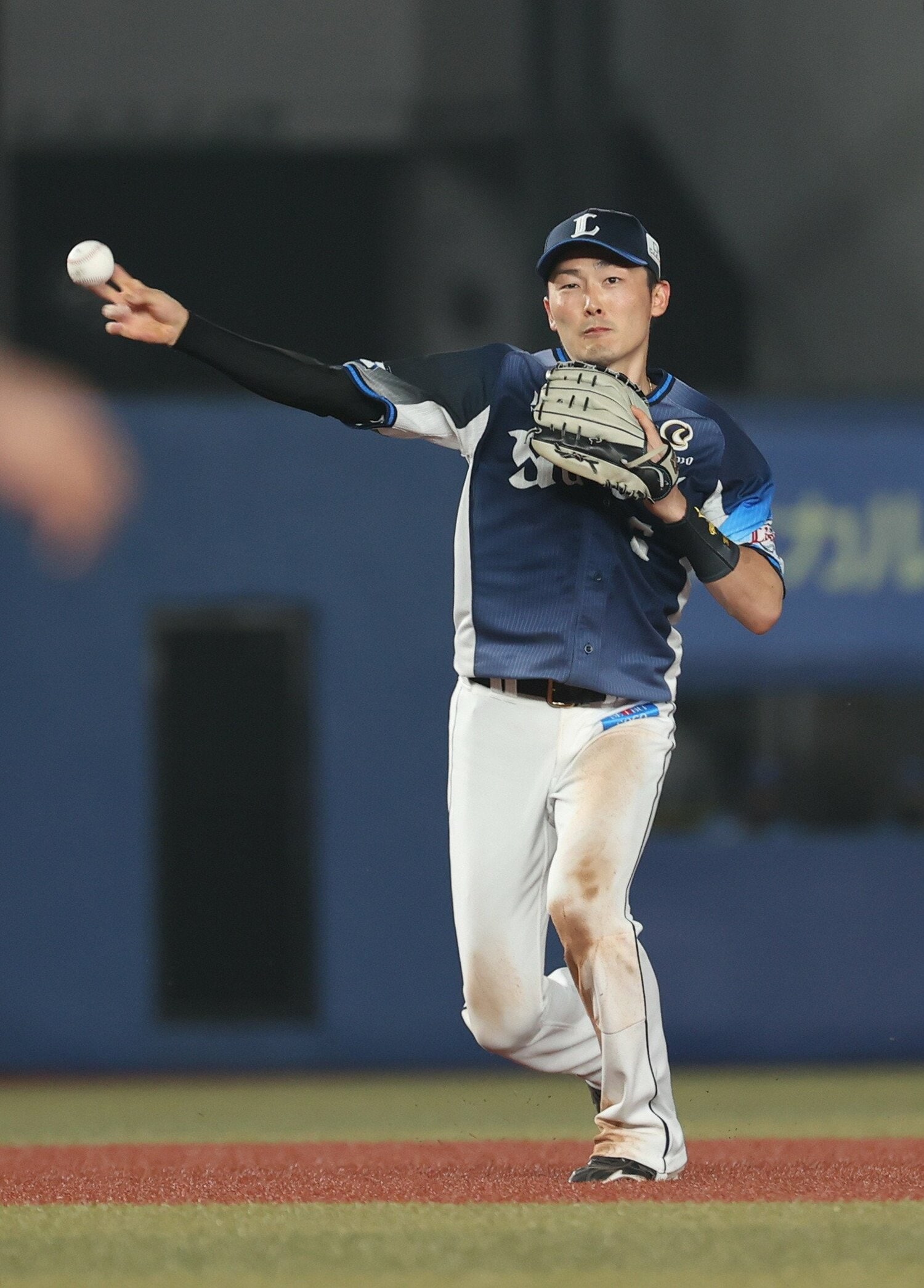 西武では2020年からキャプテンを務める　©︎JIJI PRESS