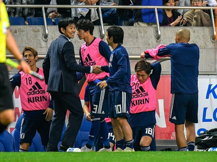 森保J結成3戦目でこの爽快感とは!キャッチフレーズがいらない強さ。<Number Web> photograph by Takuya Sugiyama