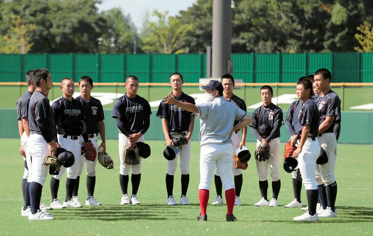 一昨年の夏の甲子園では初出場ながらベスト4まで進出。甲子園路線でも結果を残しつつある　©︎JIJI PRESS