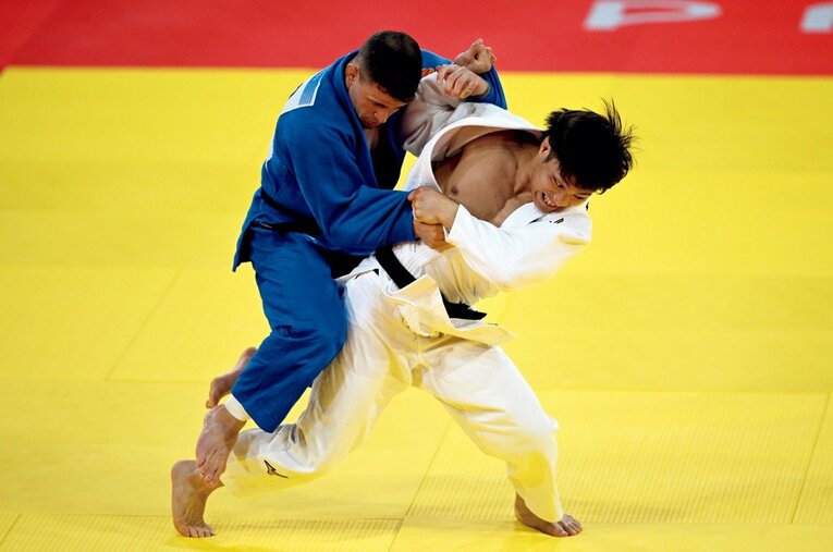 東京五輪に続き柔道男子66kg級で金メダルを獲得した阿部一二三 ／ photograph by Hiroyuki Nakamura