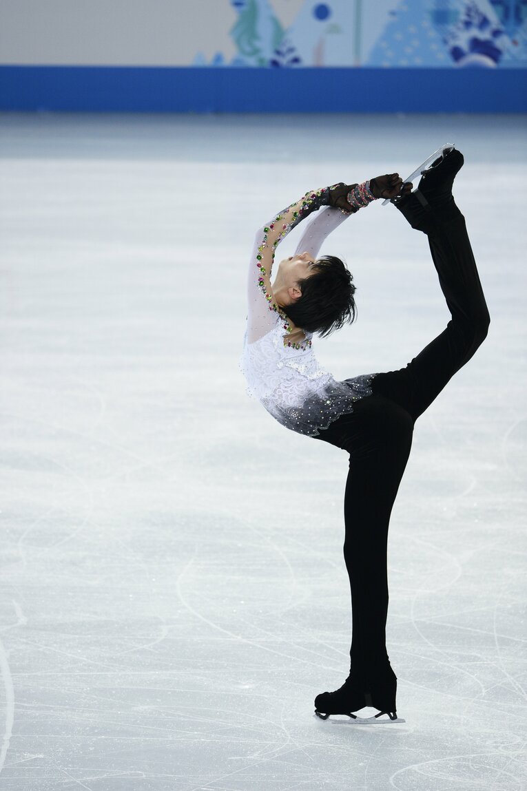 ソチ五輪での羽生結弦の演技　©JMPA