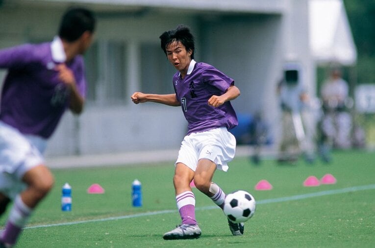 藤枝東高時代の長谷部 ©AFLO