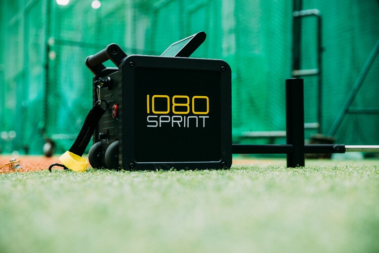 大谷の進化の秘密のひとつと考えられる最新機器「1080スプリント」　撮影：北原基行