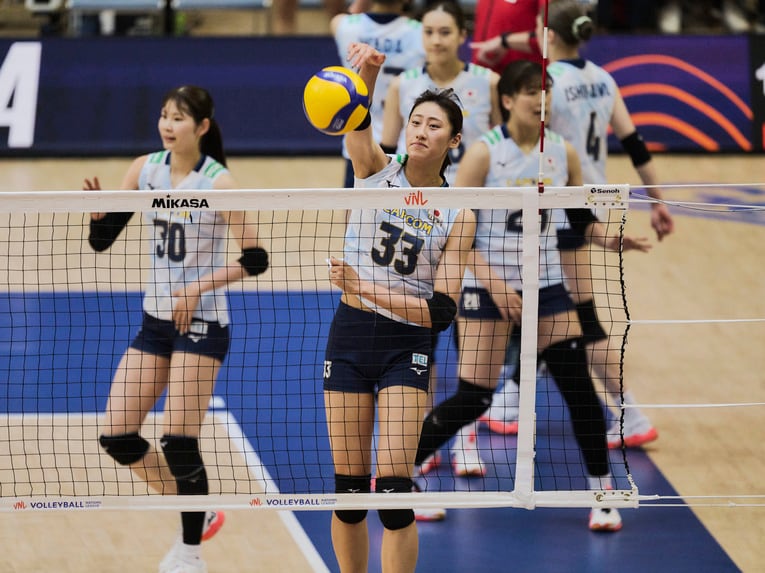 バレーボールネーションズリーグ 韓国戦　©︎Yuki Suenaga