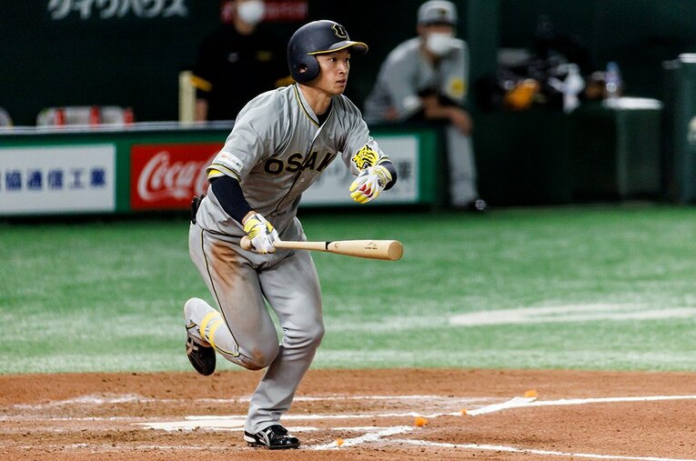 この1週間、近本は安打を量産した　©Kiichi Matsumoto