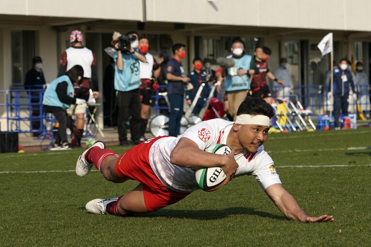 常翔学園高、明治大を経てトヨタ自動車へ加入。TLの舞台で経験値をさらに高めている　ⒸToru Hanai/Getty Images