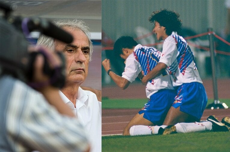 ハリルホジッチ監督やカズ、中山雅史らも日韓戦で燃えた ／ photograph by Takuya Sugiyama/Kazuaki Nishiyama