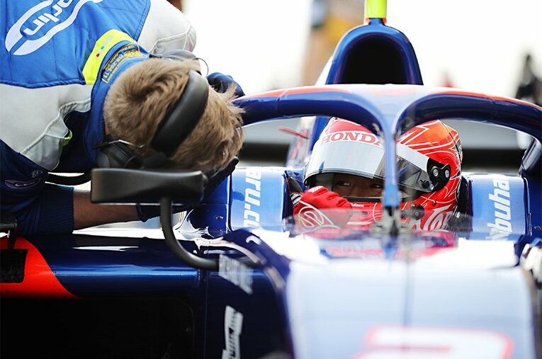 バーレーンでの開幕戦はトラブルもあり、上位に食い込めなかった松下信治。スーパーライセンス獲得に向けた、「あきらめない男」の戦いに注目だ。 ／ photograph by Honda