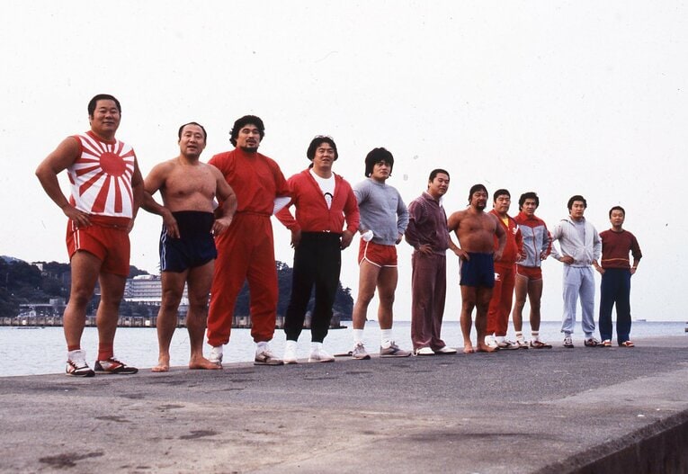 ジャパンプロレスの合宿風景　©Moritsuna Kimura