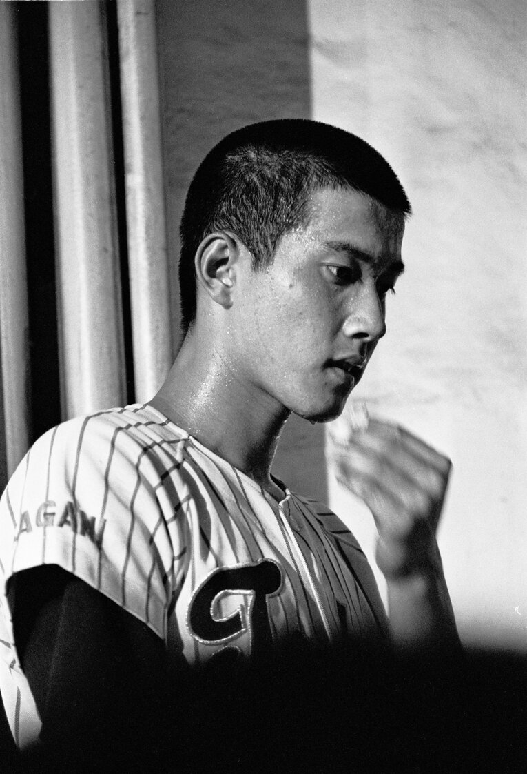 東海大相模時代の原辰徳（写真は1976年の夏の甲子園で）　©AFLO