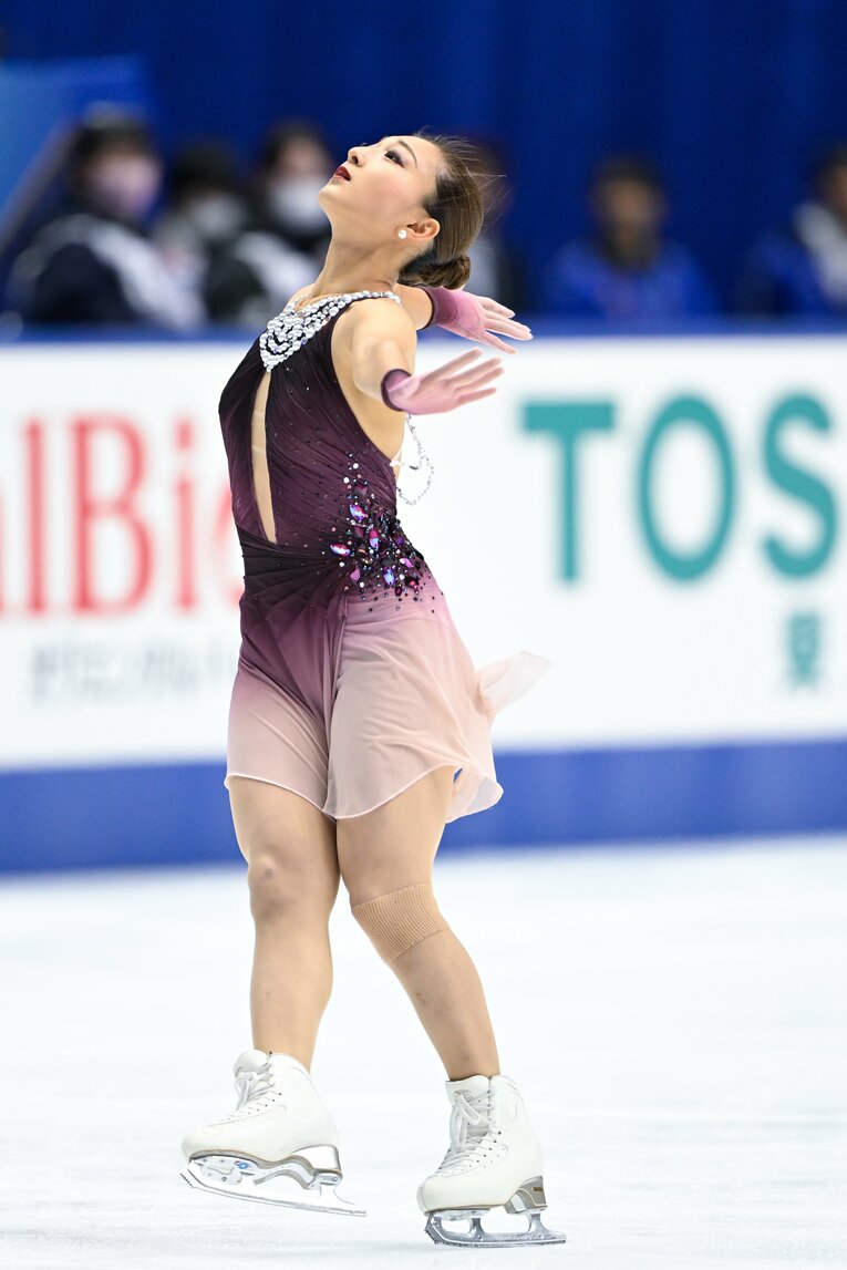 NHK杯で圧巻の演技を見せ、優勝を果たした坂本花織　©Asami Enomoto