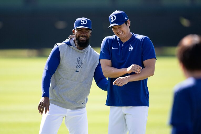 Numberカメラマンのオリジナル撮影「2024ドジャースキャンプ」での大谷（20枚超の24枚目）　©Nanae Suzuki