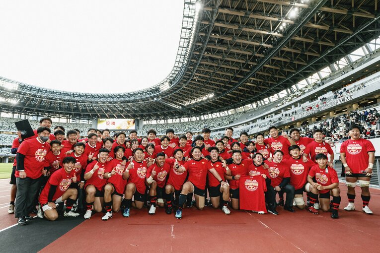 大学日本一に輝いた帝京大学　©︎Kiichi Matsumoto