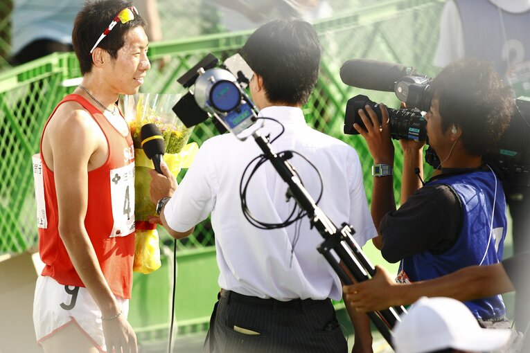 日本選手権男子1500mに出場した上野裕一郎　©Tamon Matsuzono