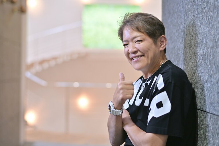 近影のライオネス飛鳥さん　©Hideki Sugiyama