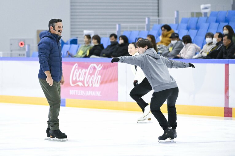今季よりシニアに参戦するフィギュアジュニア世界王者の中田璃士（17歳）。関西アイスアリーナでの全日本強化合宿にて