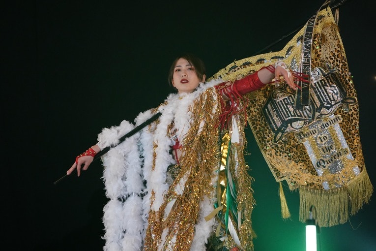 上谷沙弥はQQのリーダーを継ぐ構えだ　©Essei Hara