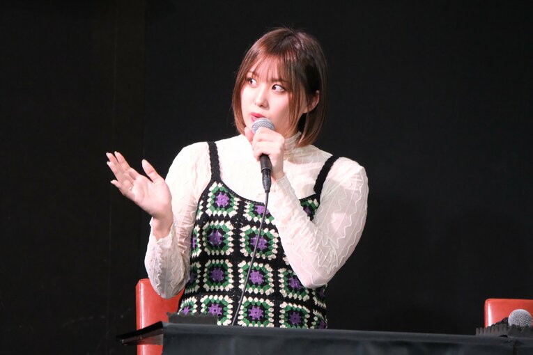 タイトルマッチに向けた記者会見にて