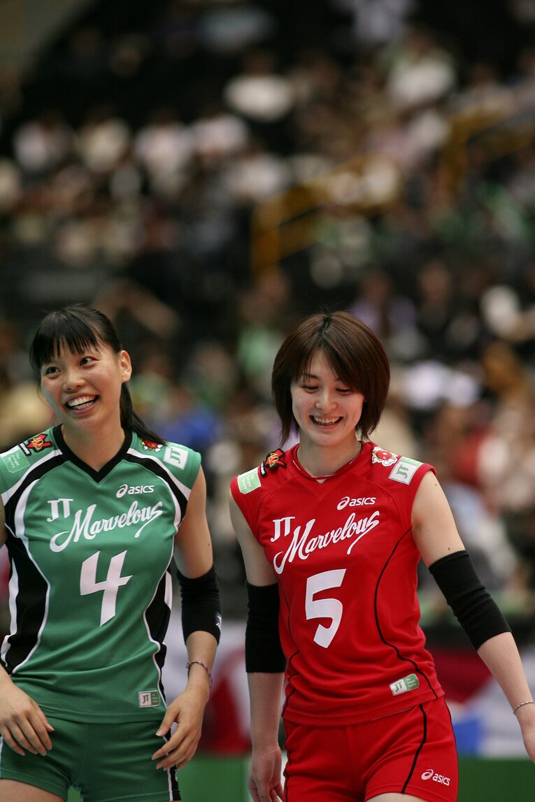 バレーボール日本代表としても活躍した菅山かおる　©BUNGEISHUNJU