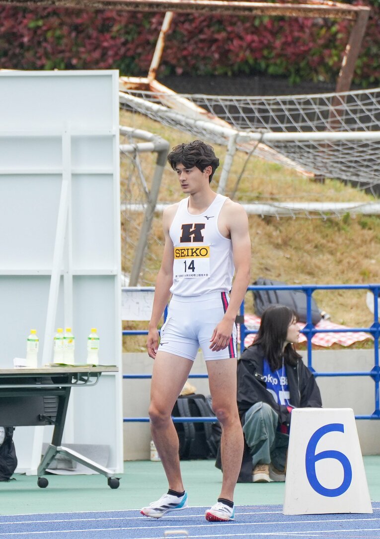 今季初戦の東京六大学対校では400ｍハードルで圧勝　©Satoshi Wada