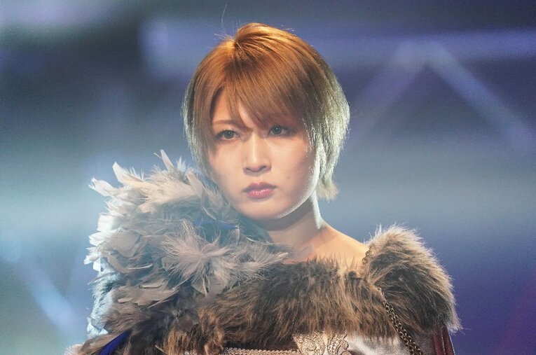 12月29日にMIRAIが持つ白いベルト（ワンダー・オブ・スターダム王座）に挑む安納サオリ。人気女子レスラーが激動の1年を振り返った ／ photograph by Essei Hara