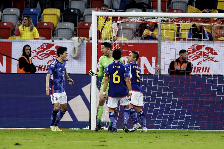 9月27日のエクアドル戦でPKをストップしたシュミット・ダニエル　©Kiichi Matsumoto