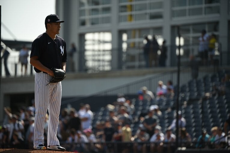 ヤンキース時代の田中将大　©︎Naoya Sanuki