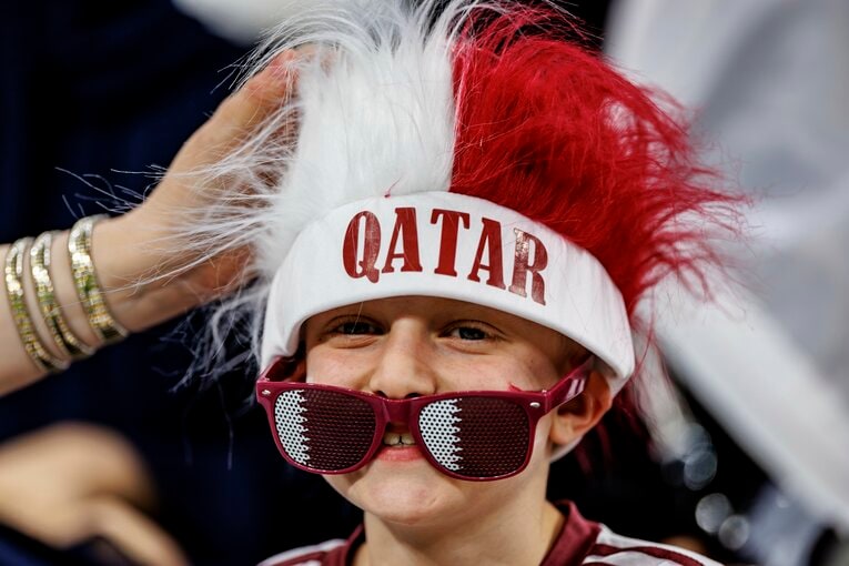 カタールサポーター　©Kiichi Matsumoto/JMPA