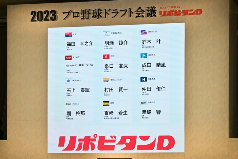 12球団のドラフト4位指名選手　©Hideki Sugiyama