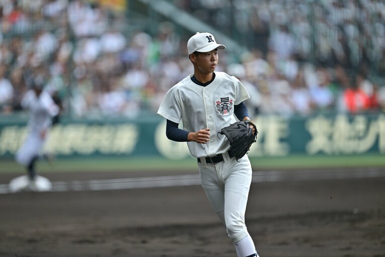 日大三の先発・谷津は3回1失点　©Hideki Sugiyama