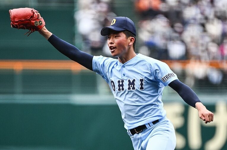 大阪桐蔭の決勝戦が初の甲子園マウンドとなった星野世那（3年）。悔しい結果に終わったが、夏へ向けて成長を誓った ／ photograph by Nanae Suzuki