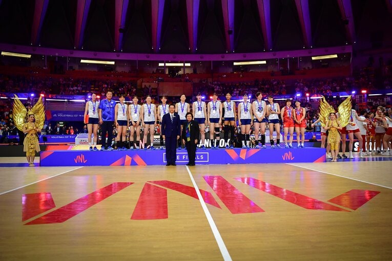 VNLファイナル決勝・イタリア戦　©︎Volleyball World